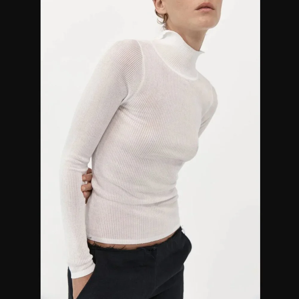 St. Agni Second Skin Tencel Knit Top - Picture 4 of 8